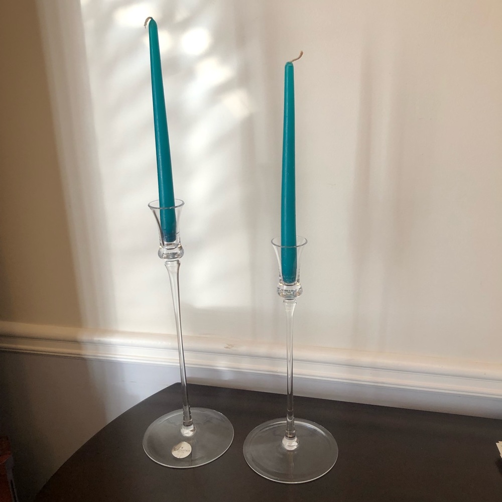 Marquis Waterford Tango 2 Candlesticks 14” & 16”